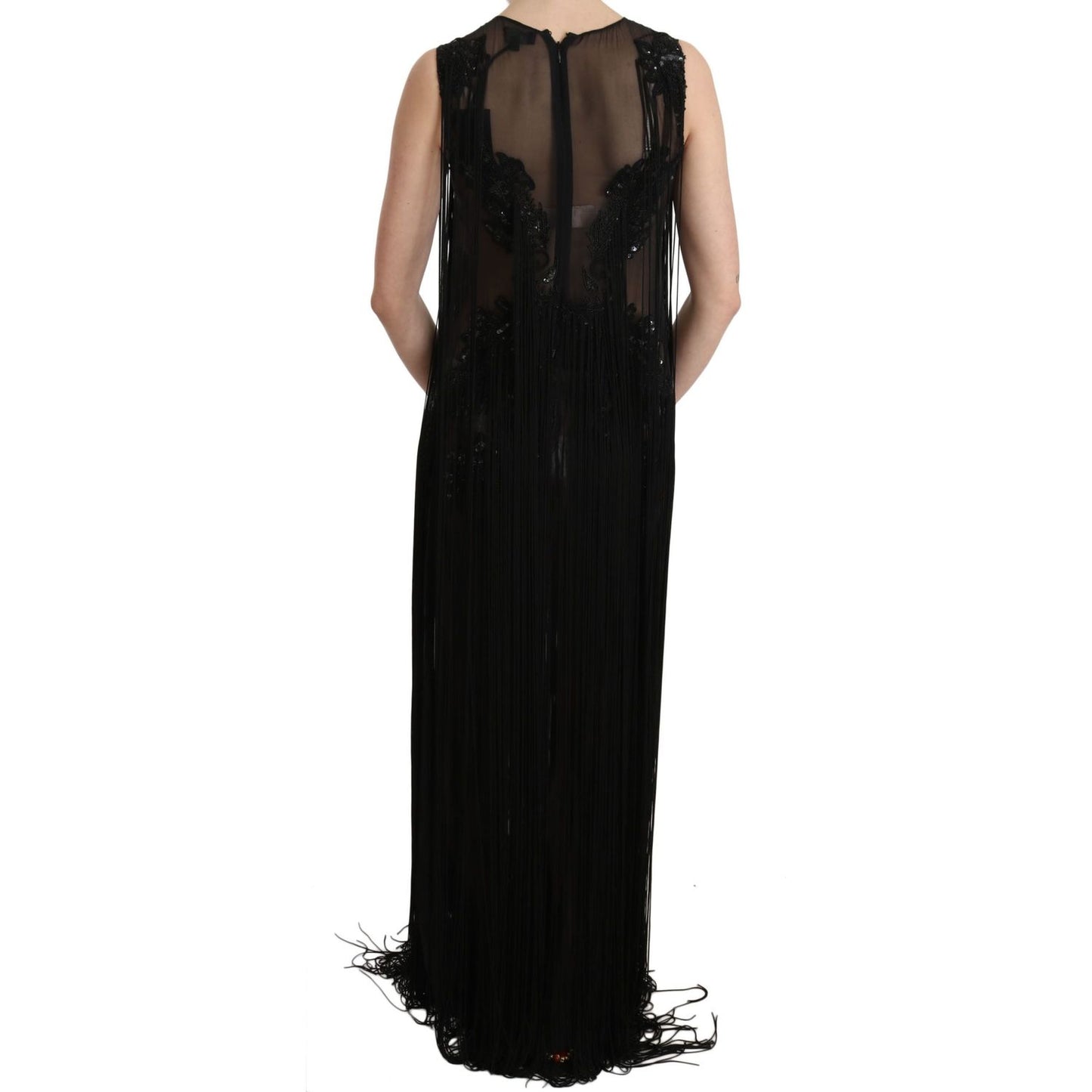 John Richmond Sheer Sequined Maxi Elegance Dress John Richmond