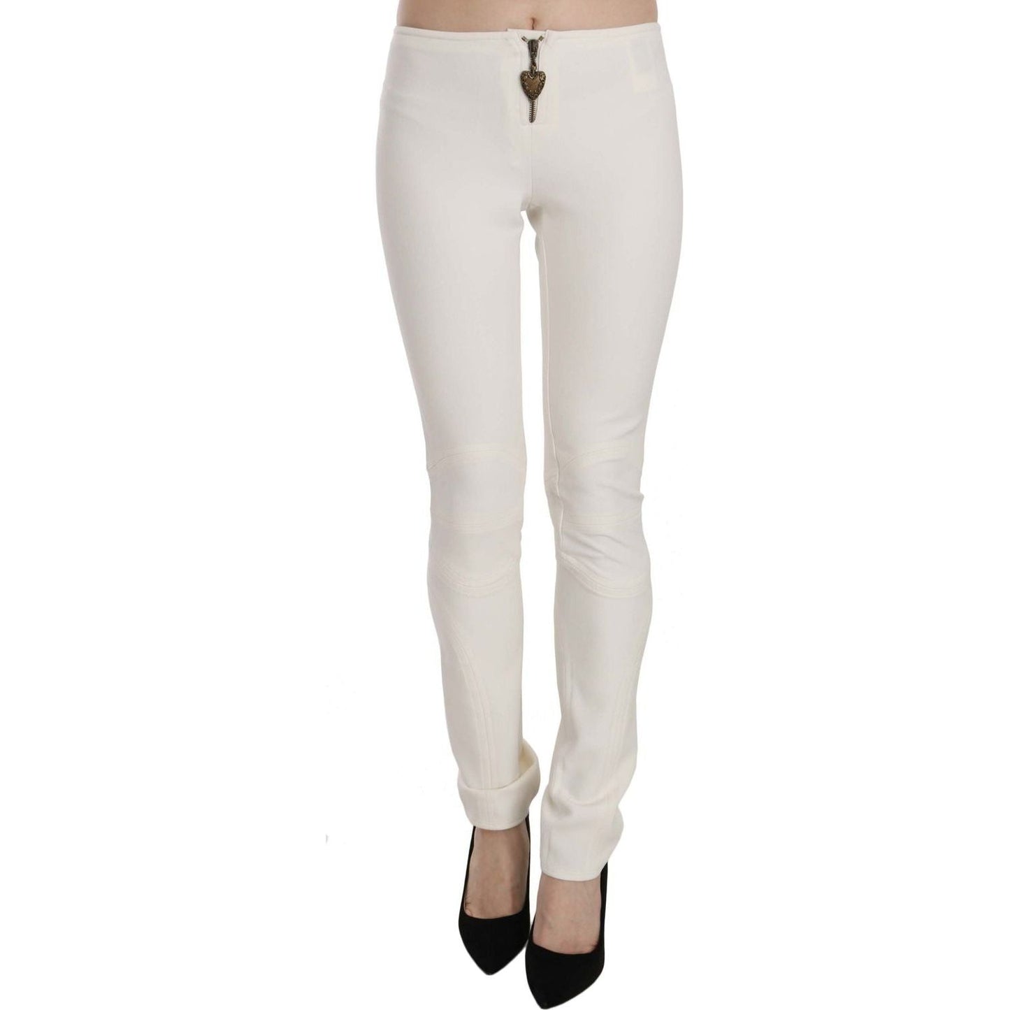 Just Cavalli Elegant Mid Waist Skinny Dress Pants Just Cavalli