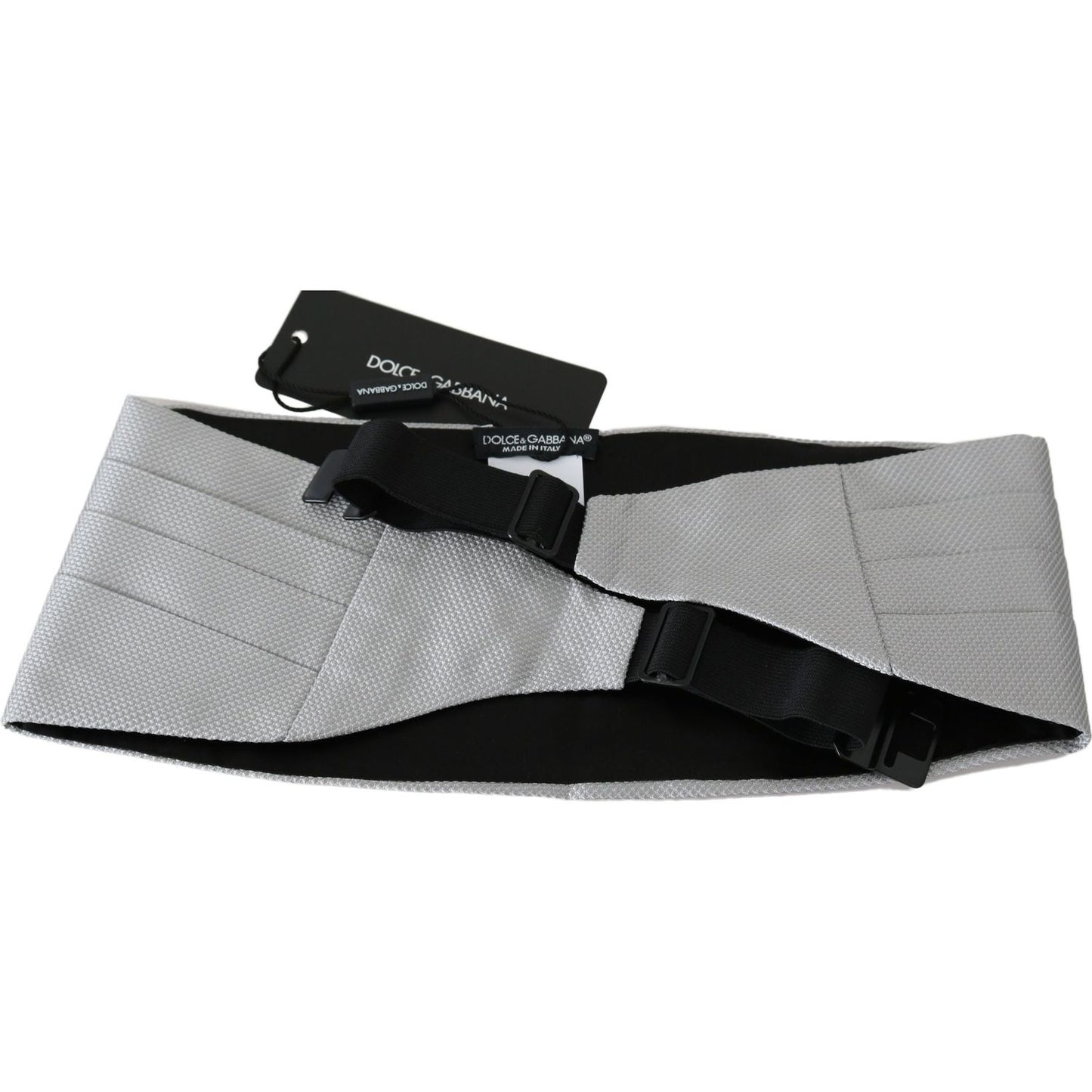 Dolce & Gabbana Elegant Silk Gray Cummerbund Dolce & Gabbana