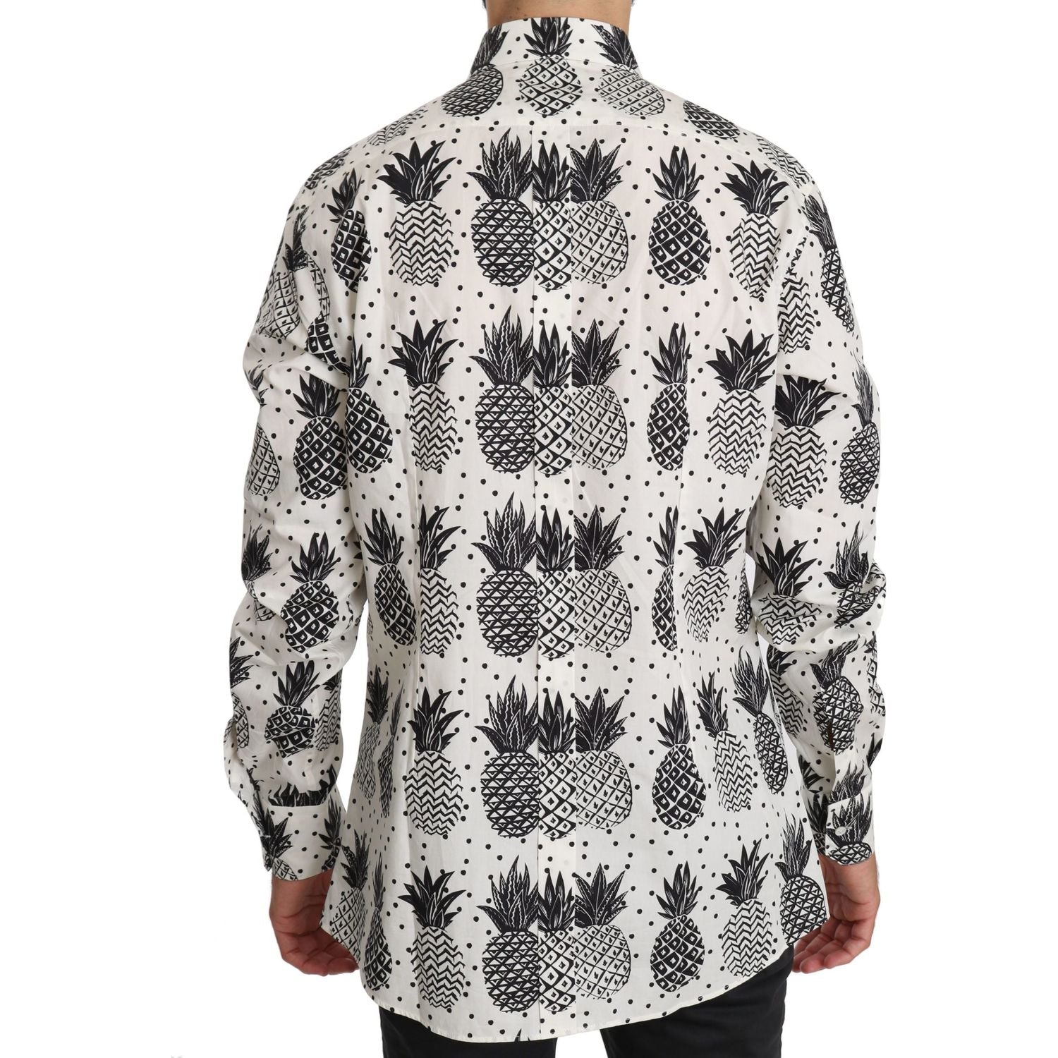 优雅白色棉质休闲衬衫