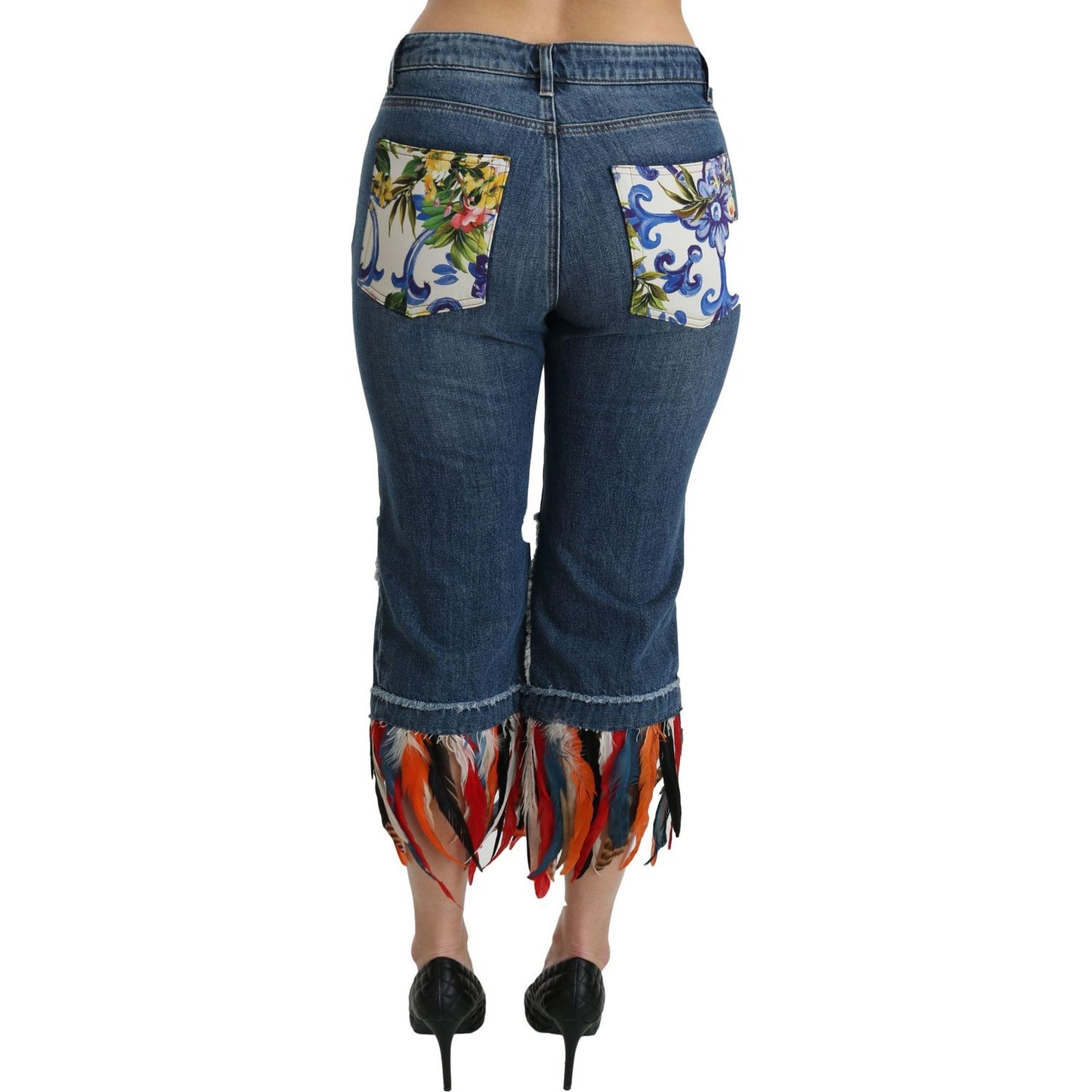 Dolce & Gabbana Chic Low Waist Cropped Jeans Dolce & Gabbana