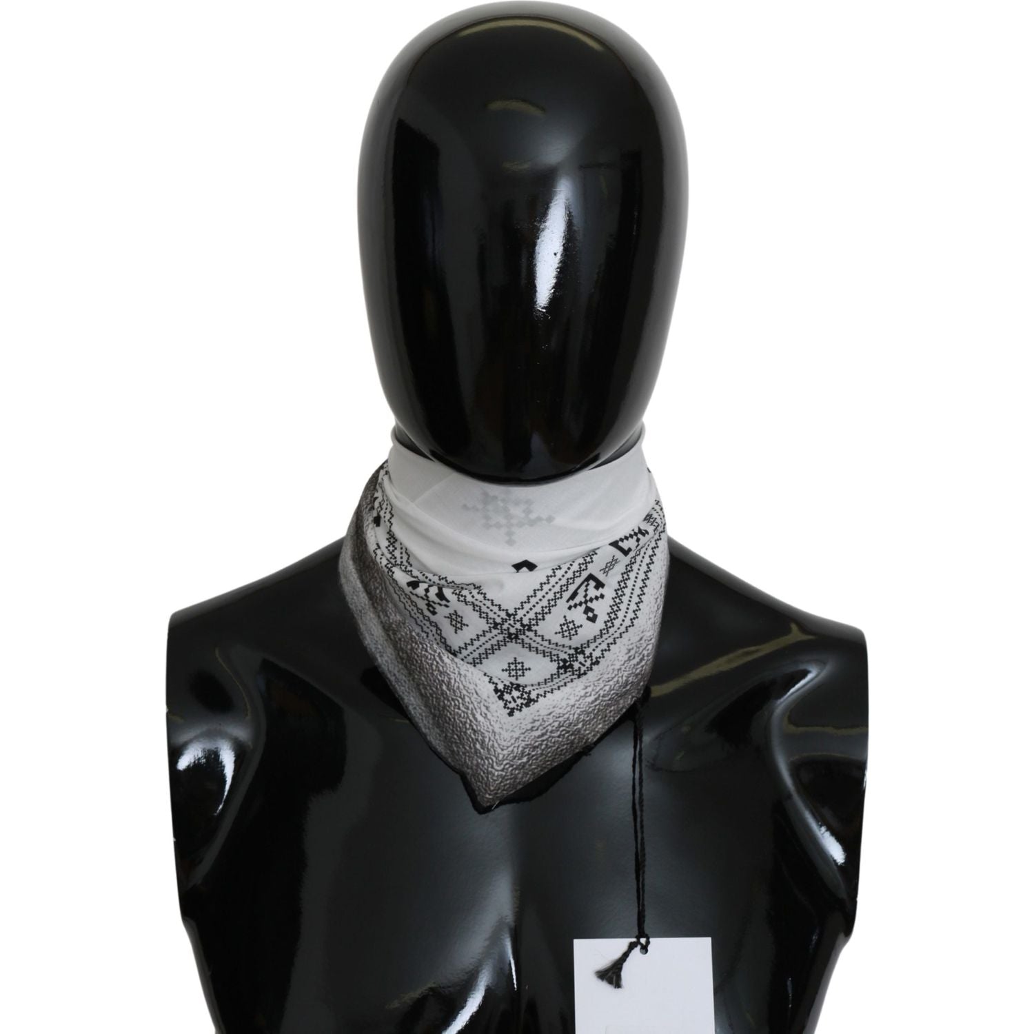 时尚白色棉质男士围巾