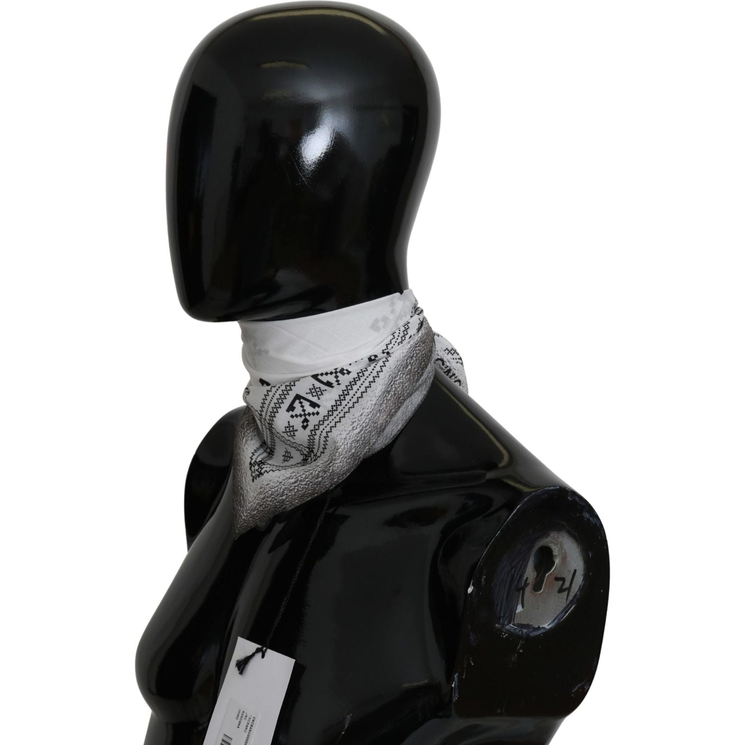 时尚白色棉质男士围巾