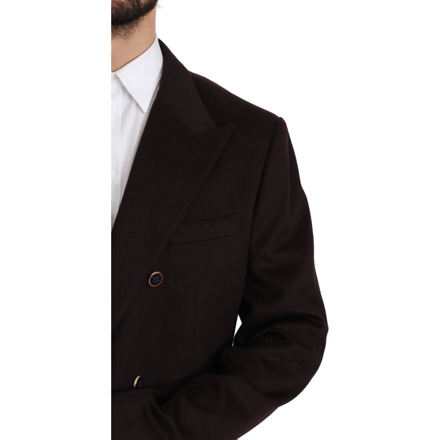 Dolce & Gabbana Elegant Bordeaux Taormina Cashmere Blazer Dolce & Gabbana