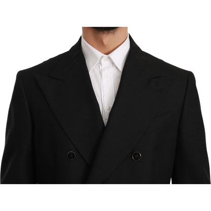 Dolce & Gabbana Black Slim Fit Jacket Coat Wool Blazer
