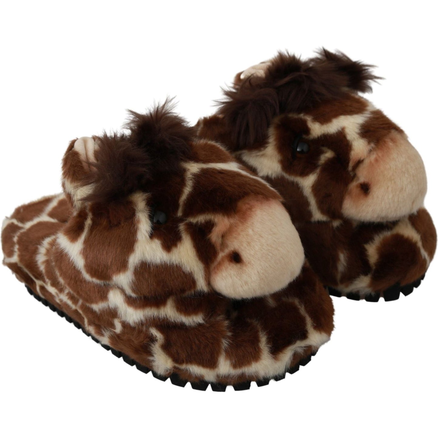 Dolce & Gabbana Elegant Giraffe Pattern Slides for Sophisticated Comfort Dolce & Gabbana