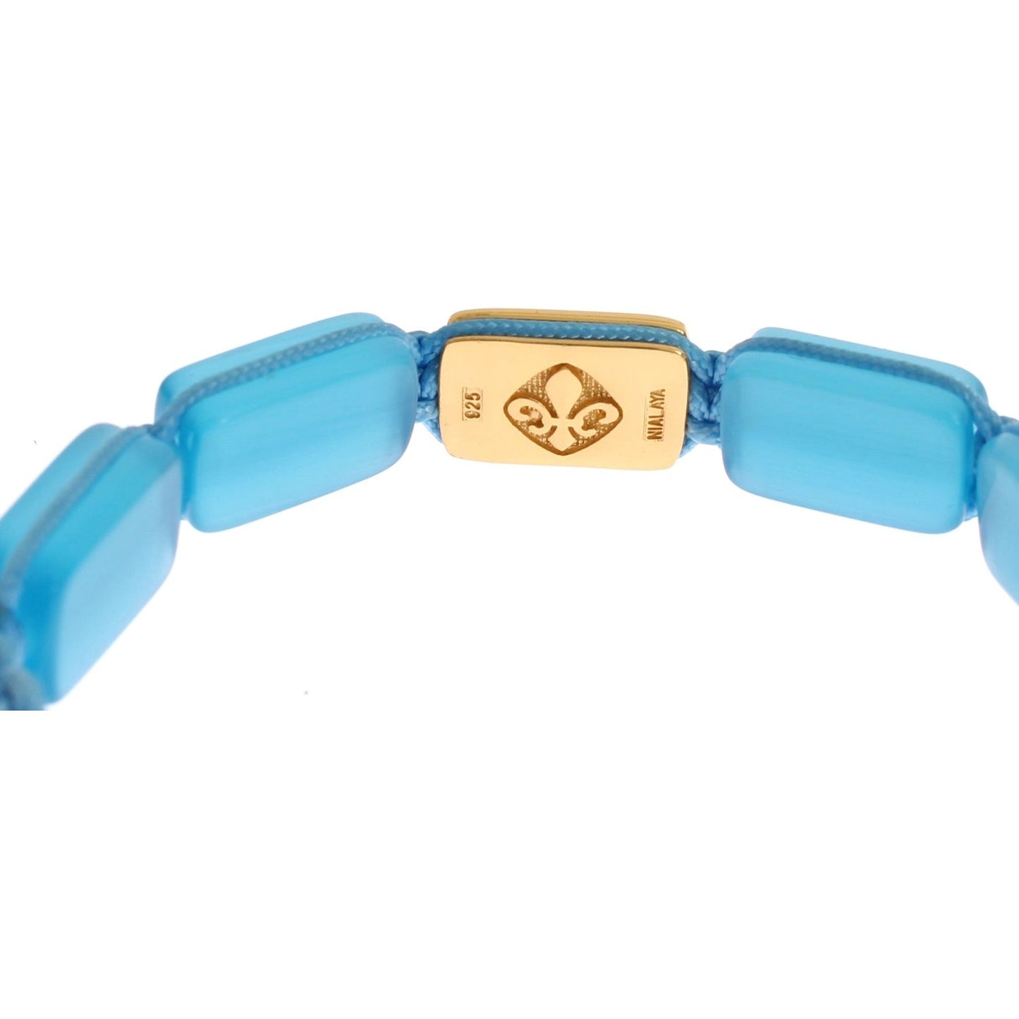 Nialaya Elegant Blue Opal & Diamond-Studded Bracelet Bracelet Nialaya