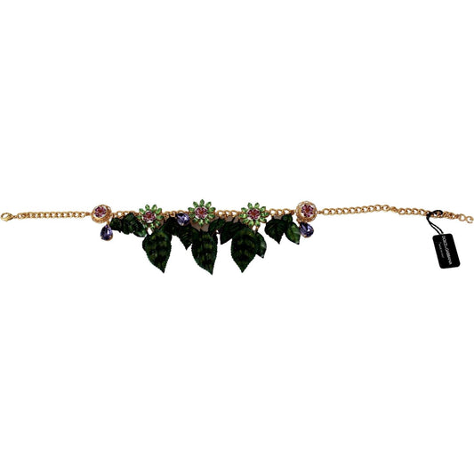 Dolce & Gabbana Elegant Floral Sicily Charm Necklace Necklace Dolce & Gabbana