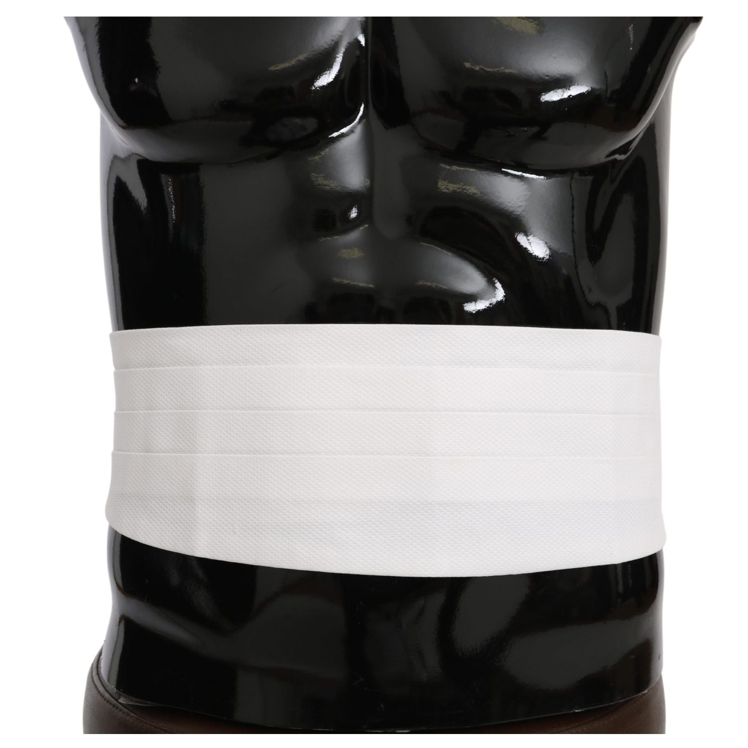 优雅的丝绸白色腰带