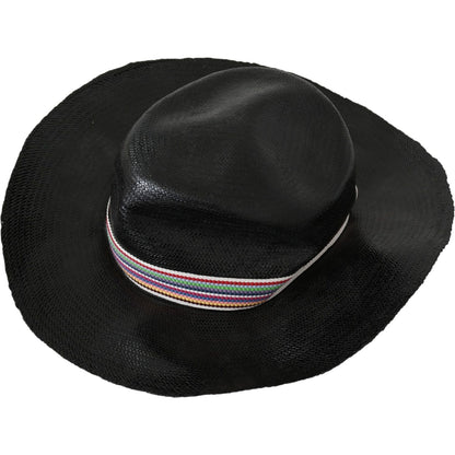 Costume National Black Wide Brim Cowboy Solid Hat Hat