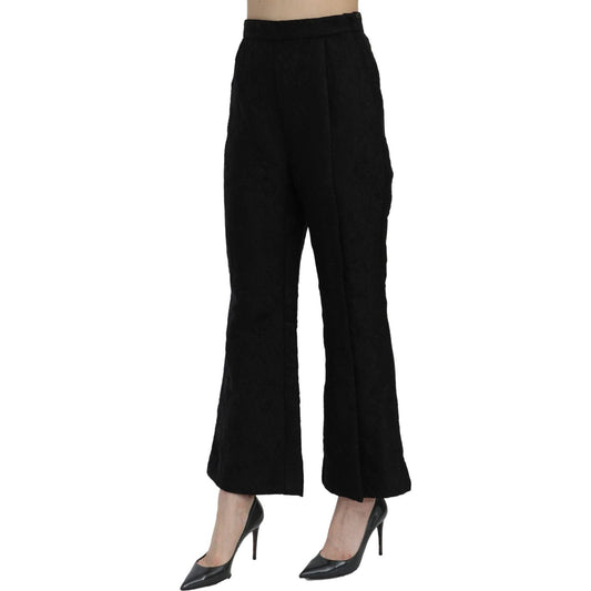 Dolce & Gabbana Chic High Waist Flared Cropped Pants Jeans & Pants Dolce & Gabbana