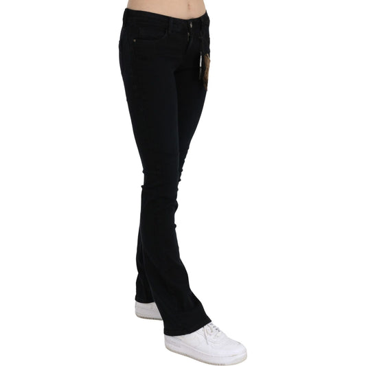 Costume National Chic Black Slim Fit Low Waist Denim Jeans & Pants Costume National