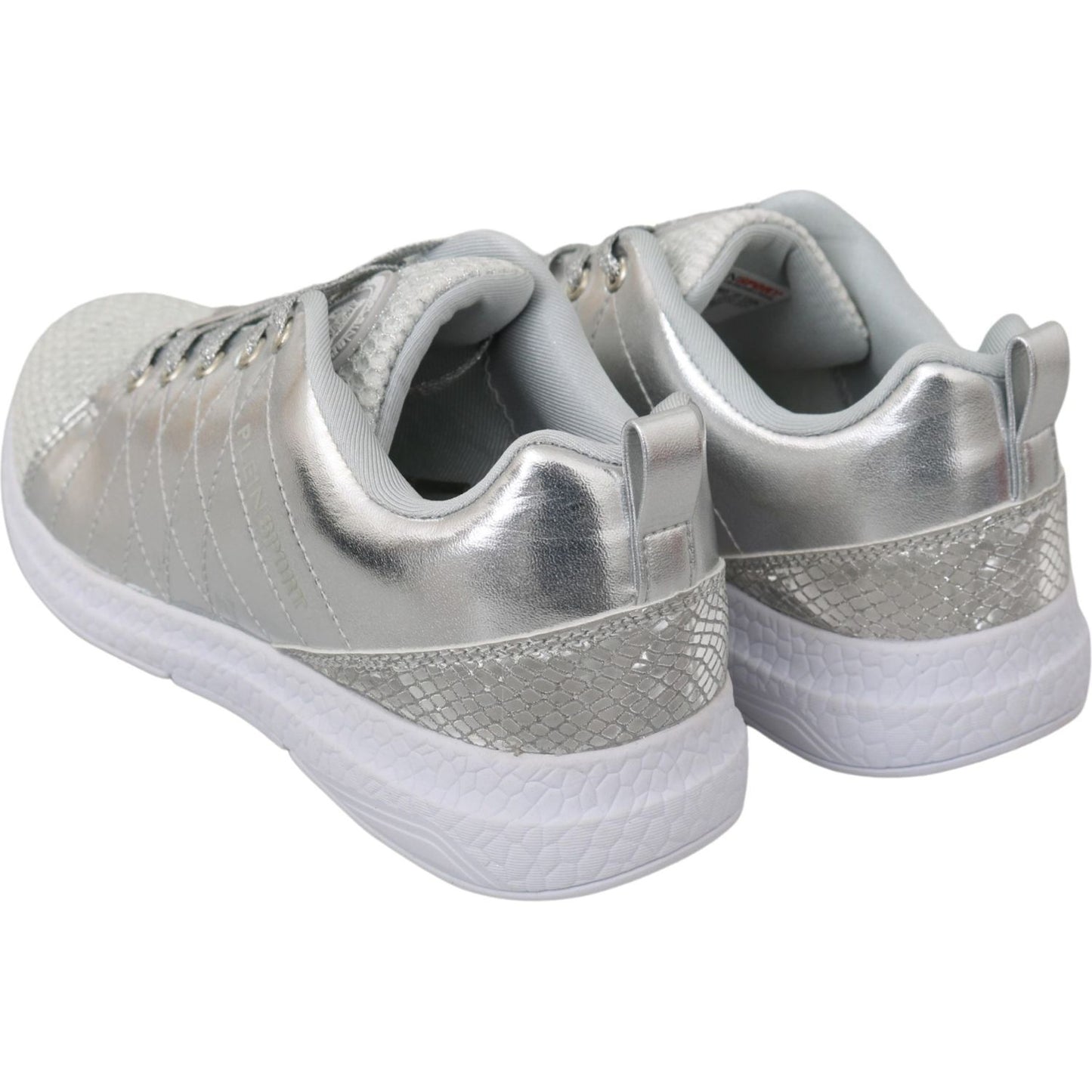 Philipp Plein Sleek Silver Sneakers for Trendsetters WOMAN SNEAKERS Philipp Plein