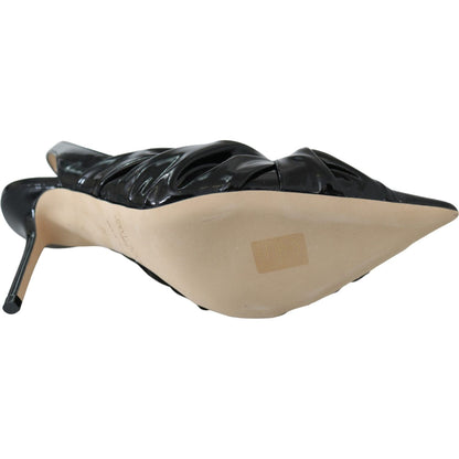 Jimmy Choo Black Patent Leather Annabell 85 Pumps Shoes