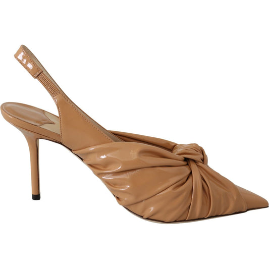 Jimmy Choo Elegant Pointed Toe Leather Pumps Shoes Jimmy Choo