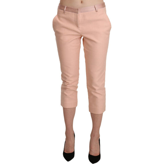 Ermanno Scervino Chic Pink Skinny Capri Pants Ermanno Scervino