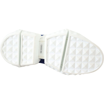 Jimmy Choo Diamond Blue Orange Leather Sneaker