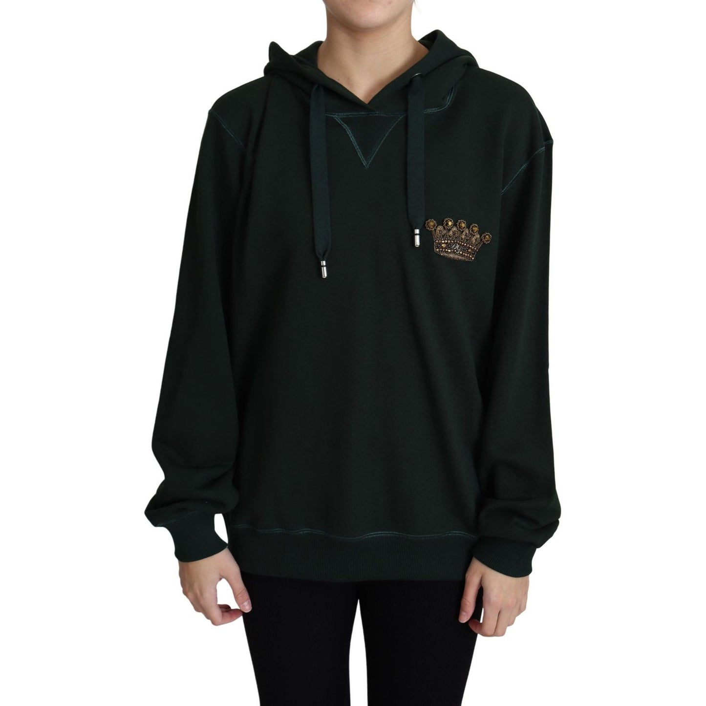 Dolce & Gabbana Regal Crown Embroidered Hoodie Dolce & Gabbana