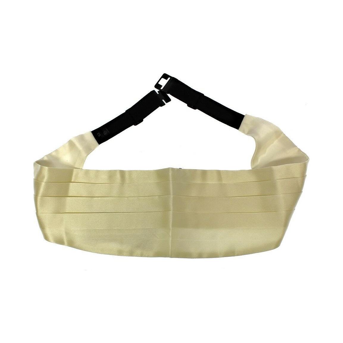 独家白色丝绸晚装腰带