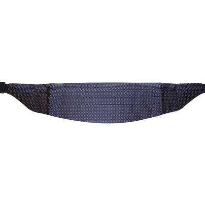 Dolce & Gabbana Blue Waist Smoking Tuxedo Cummerbund Belt