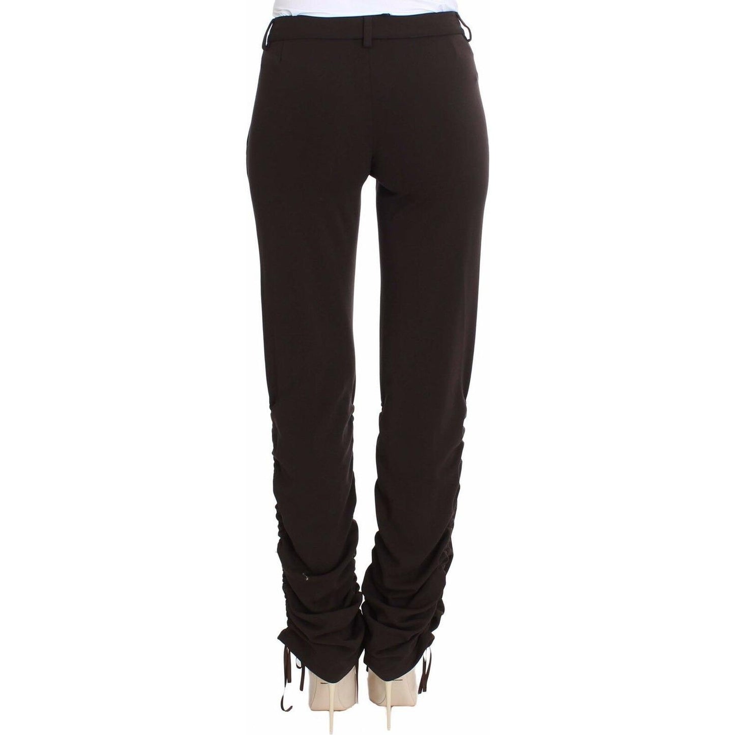 Ermanno Scervino Chic Brown Casual Trousers for Sophisticated Style Ermanno Scervino