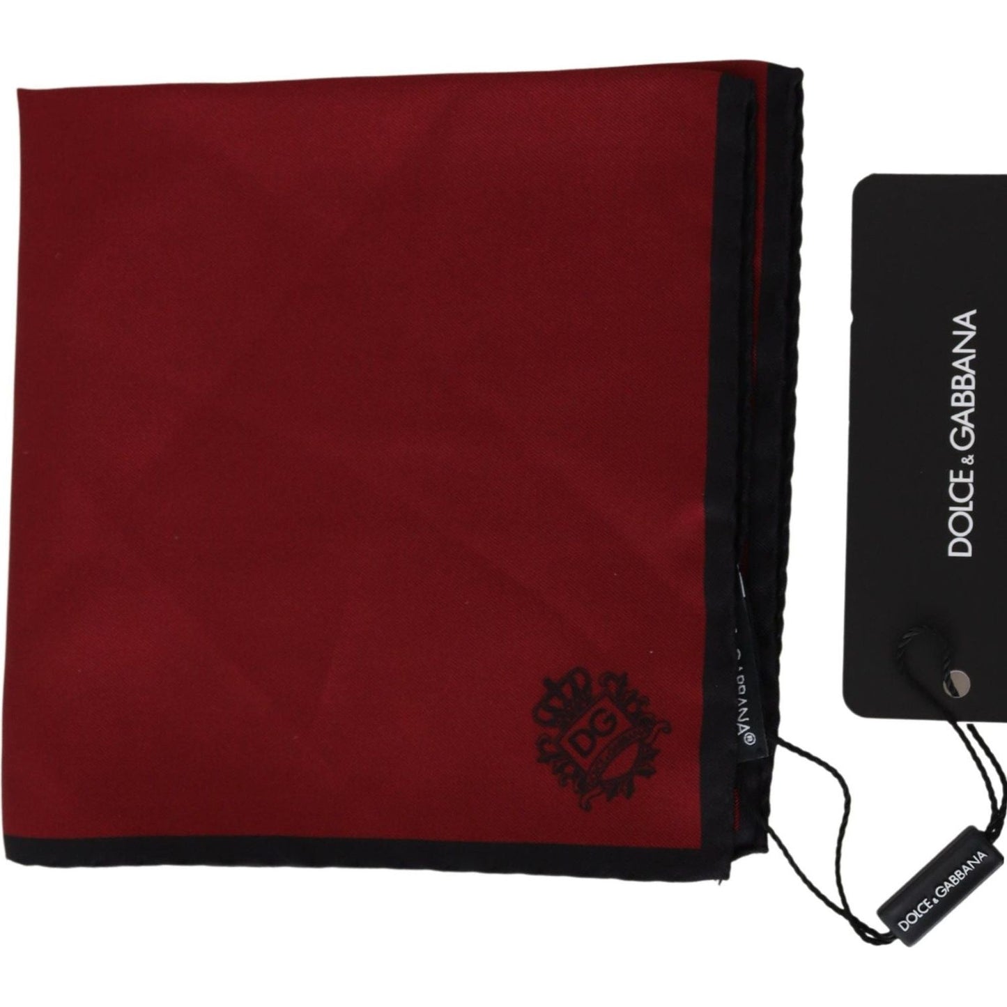 Dolce & Gabbana Elegant Red Silk Square Handkerchief Dolce & Gabbana