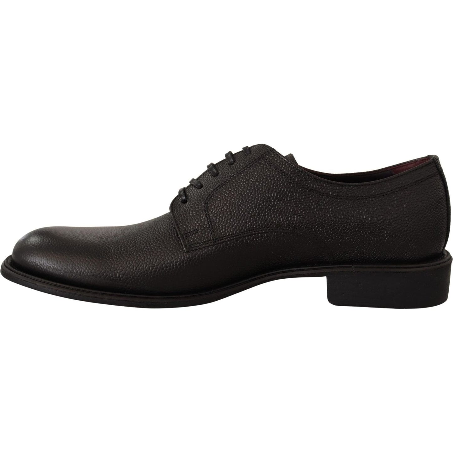 Dolce & Gabbana Elegant Black Leather Derby Dress Shoes Dolce & Gabbana