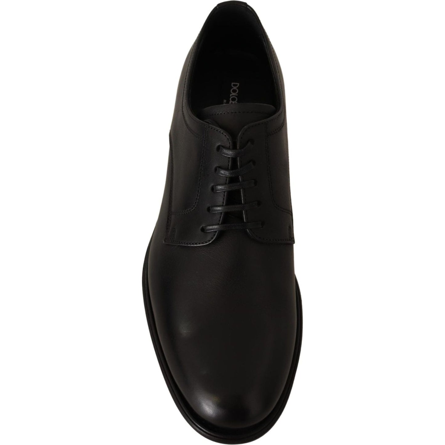 Dolce & Gabbana Elegant Black Derby Formal Shoes Dress Shoes Dolce & Gabbana