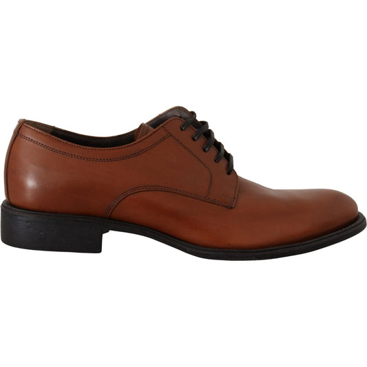 Dolce & Gabbana Elegant Brown Derby Formal Shoes Dolce & Gabbana