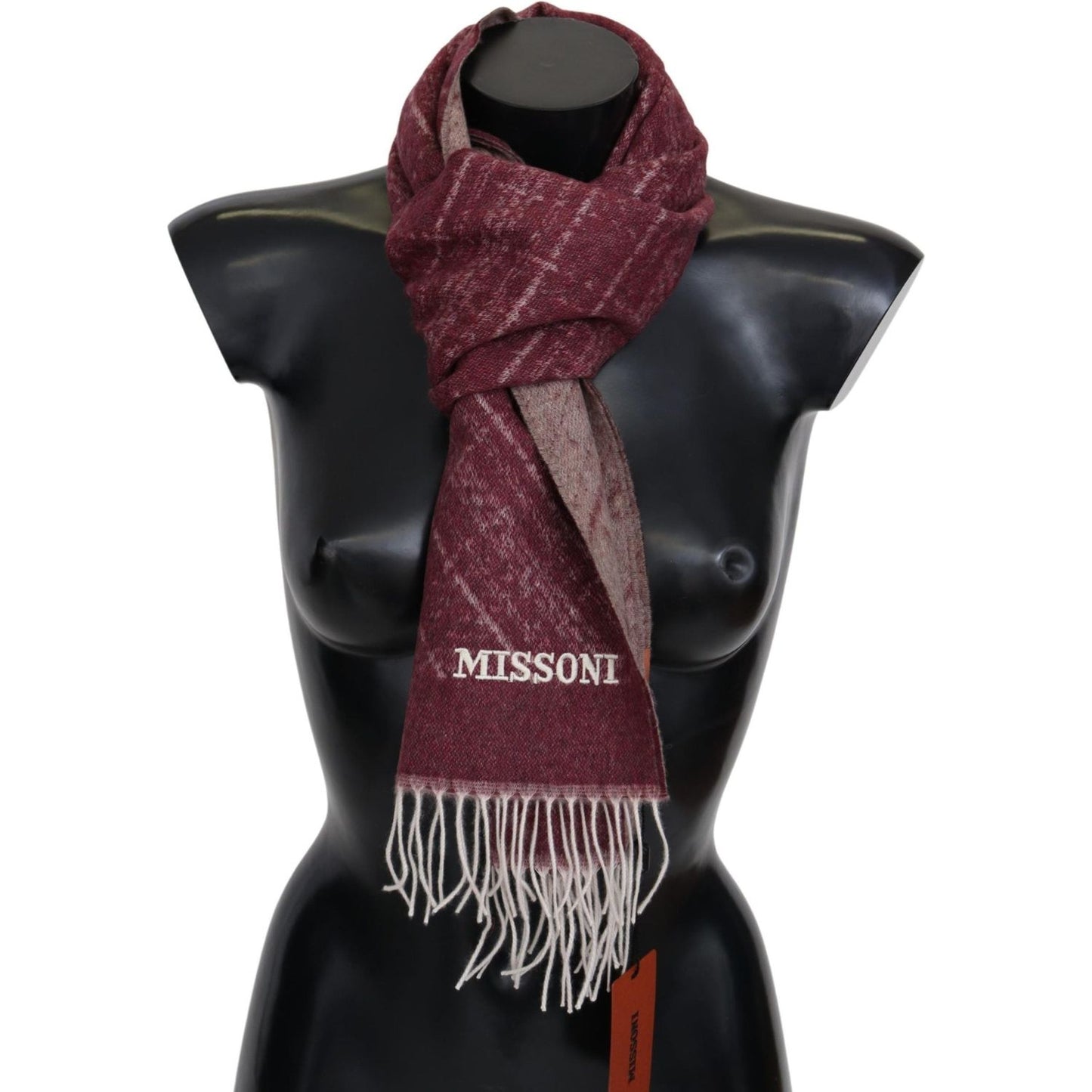 Missoni Elegant Cashmere Fringed Scarf Missoni