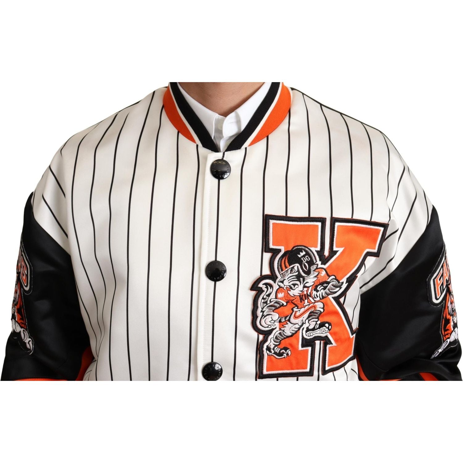 白色 Regal Lion 飞行员夹克