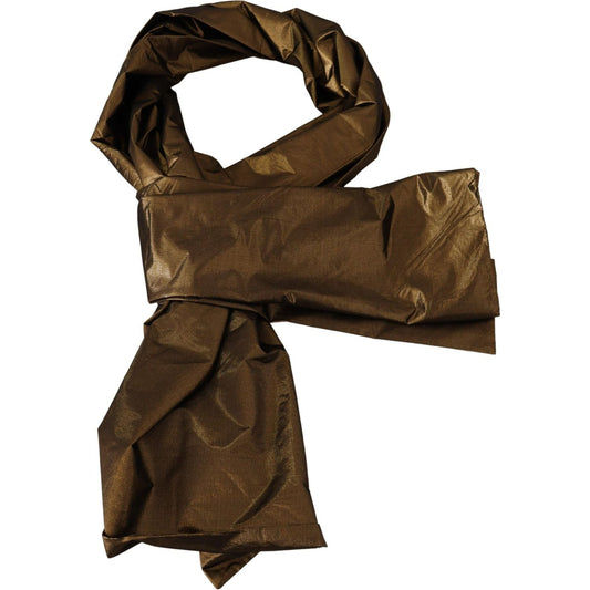 Dolce & Gabbana Elegant Metallic Bronze Scarf Dolce & Gabbana