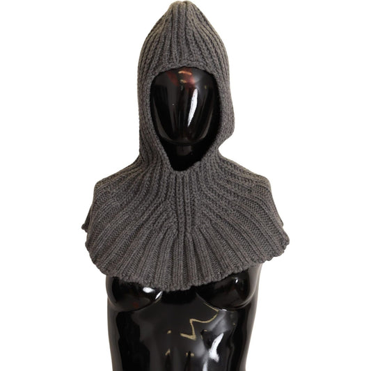 Dolce & Gabbana Elegant Cashmere Hood Scarf in Gray Dolce & Gabbana