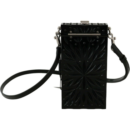 Dolce & Gabbana Black Crystal Plexiglass Cross Cigarette Case Holder Dolce & Gabbana