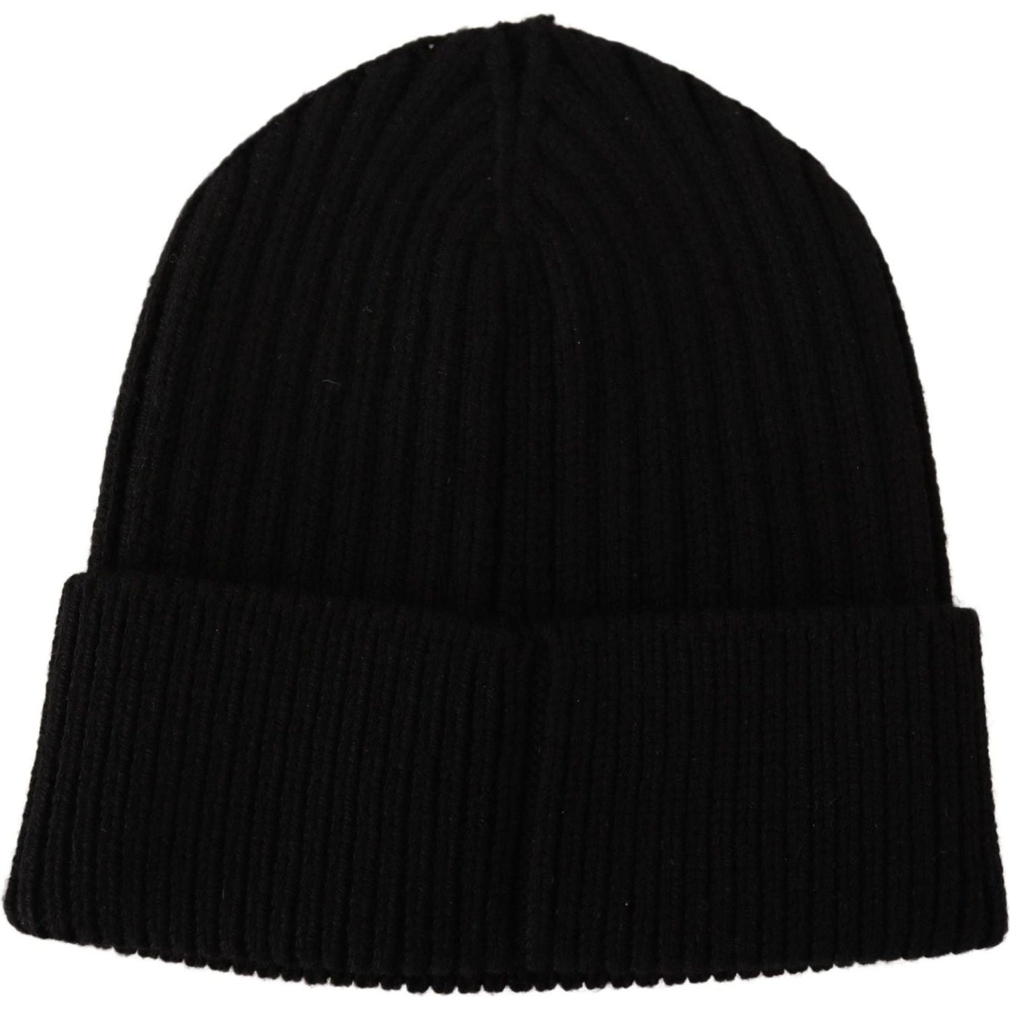 Dolce & Gabbana Black Wool Knit Women Winter Hat