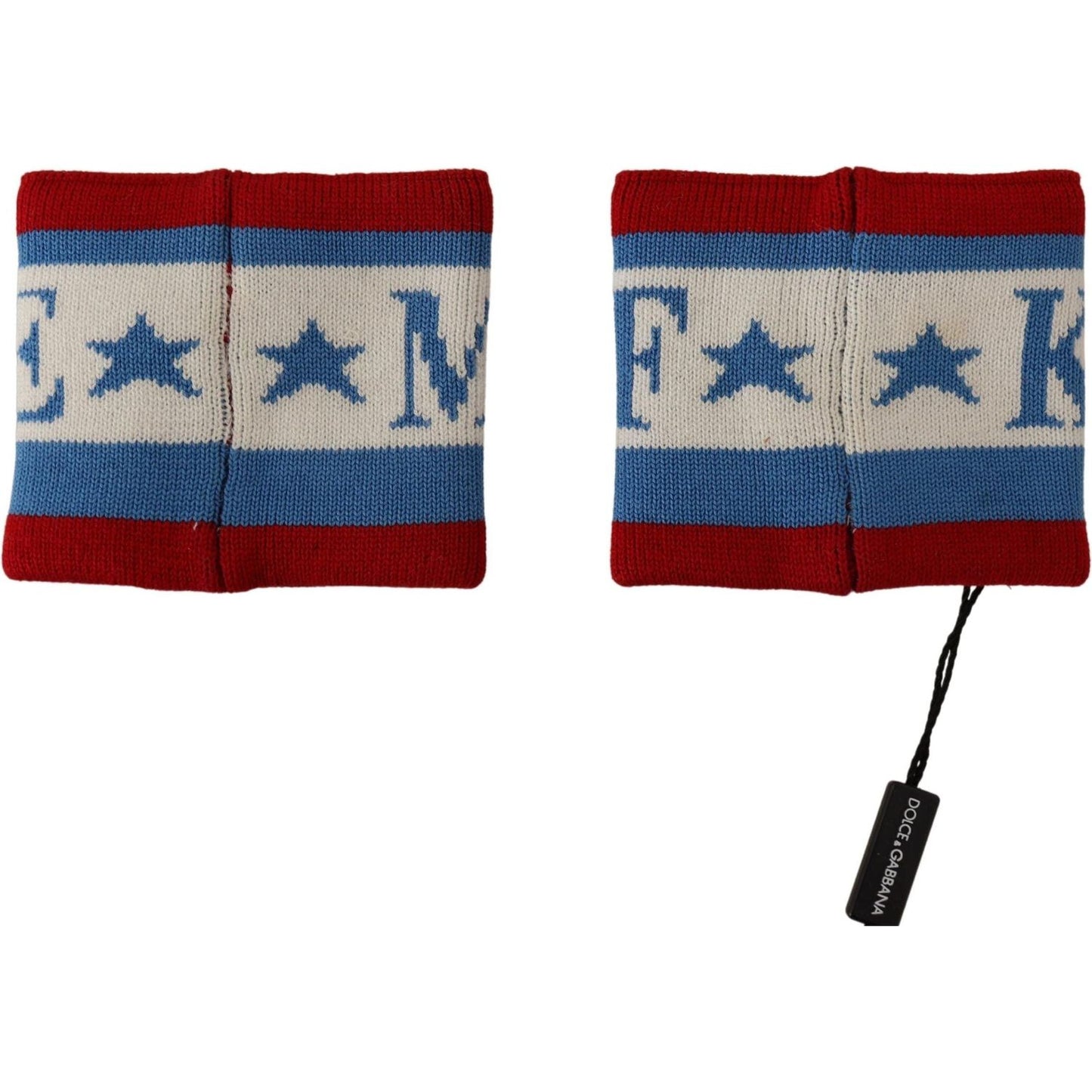 Dolce & Gabbana Multicolor King Of My Life Cashmere Wristband