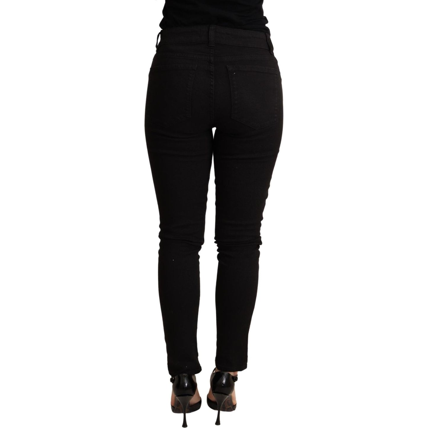 Dolce & Gabbana Elegant Slim Black Skinny Jeans Dolce & Gabbana