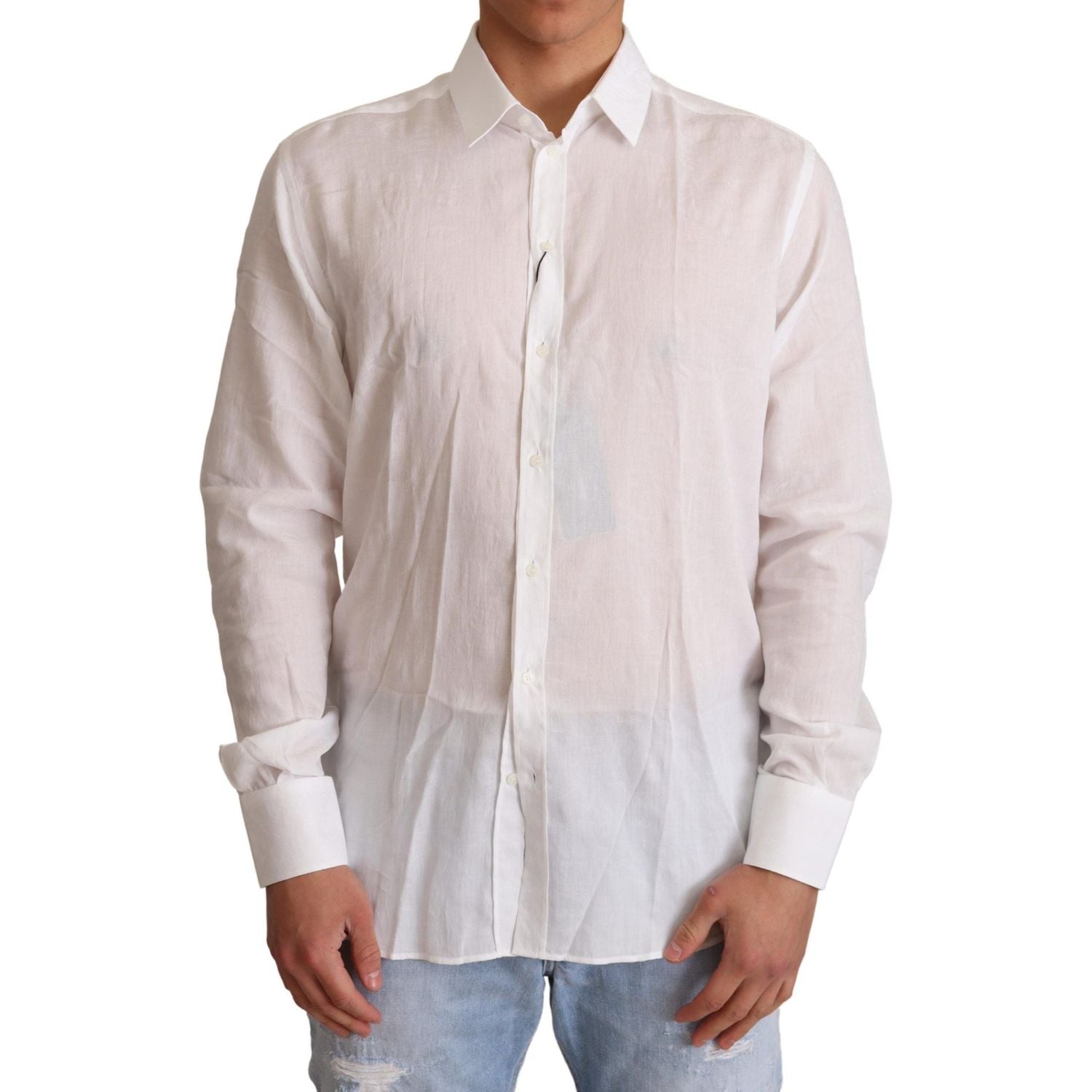 优雅花卉马提尼修身正装衬衫