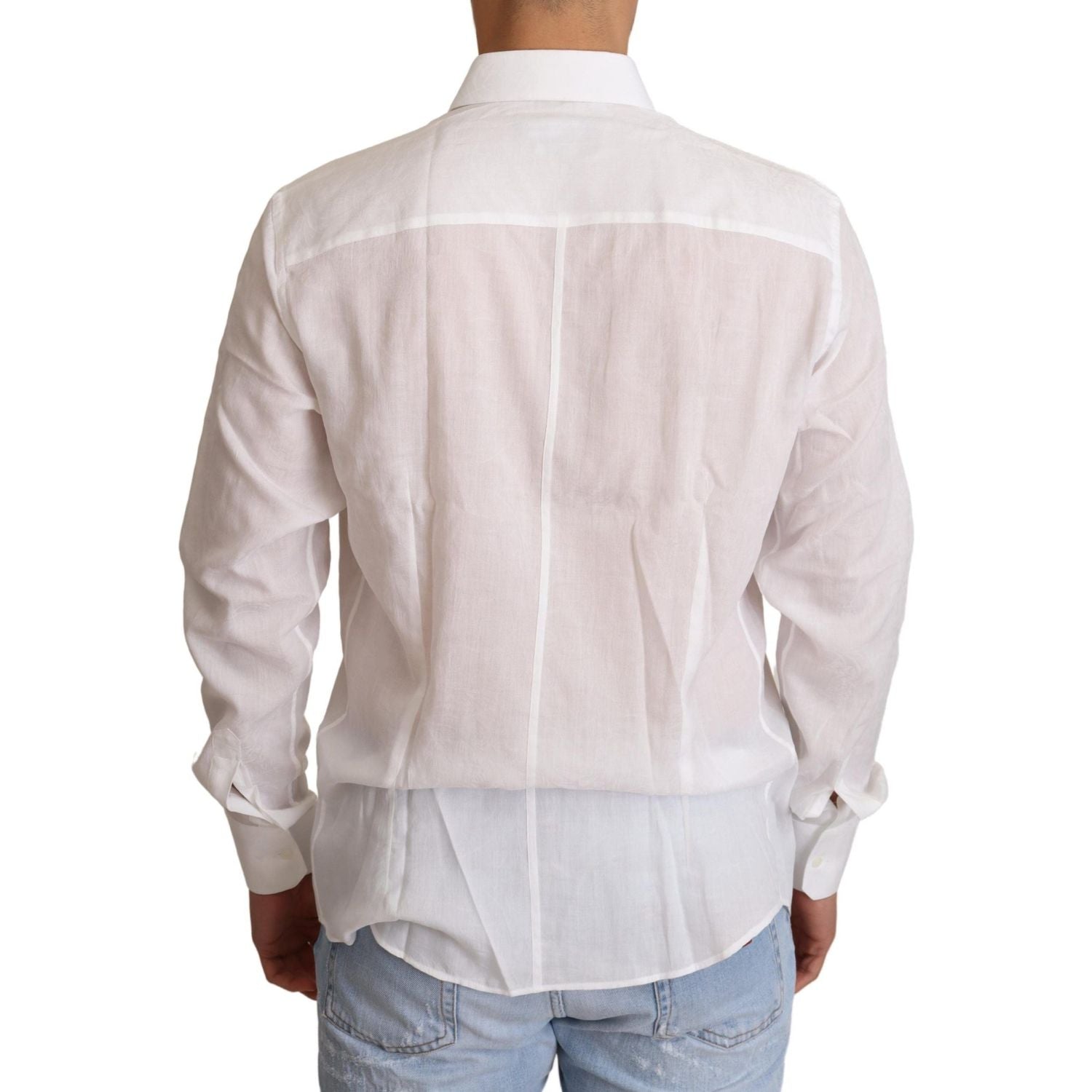 优雅花卉马提尼修身正装衬衫