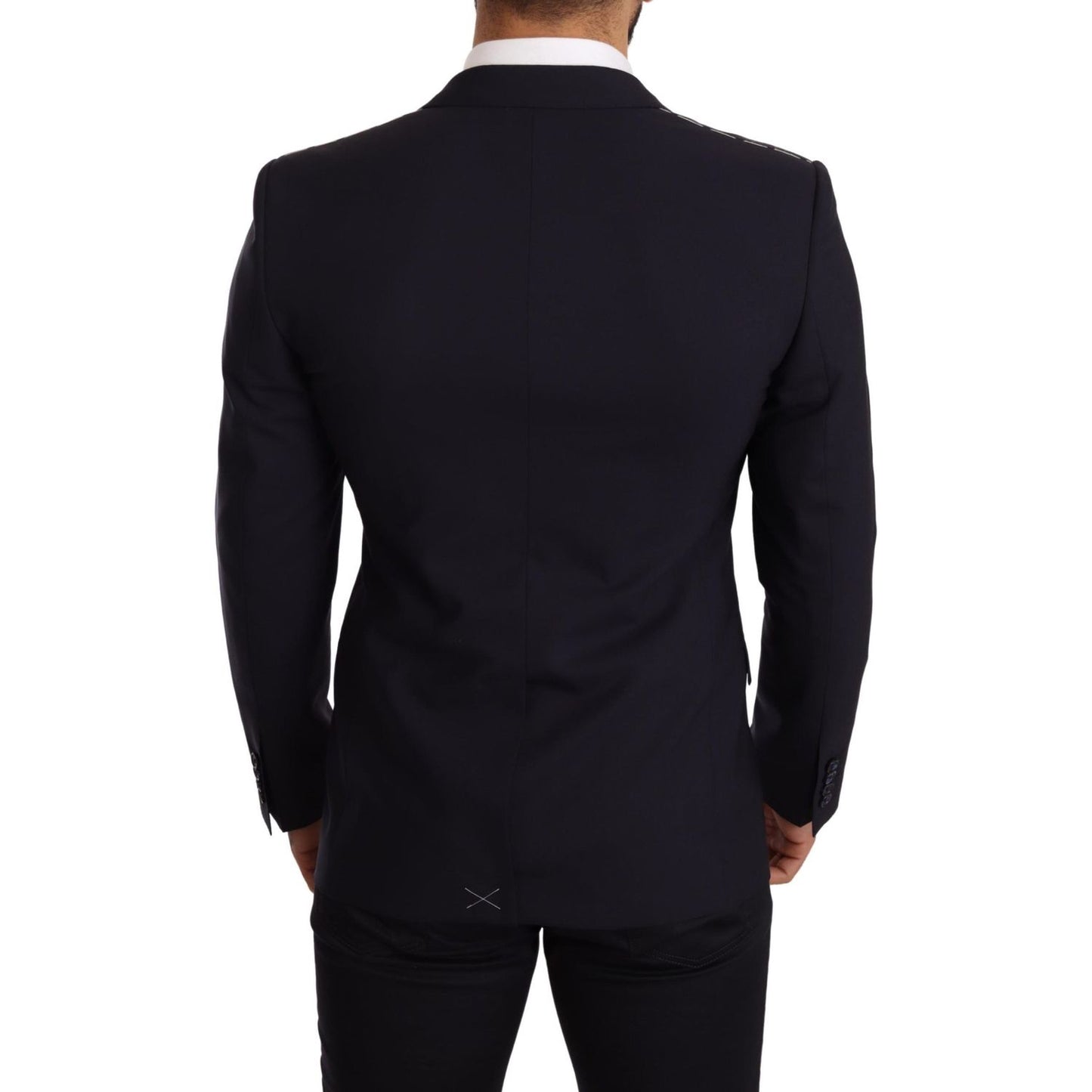 Dolce & Gabbana Elegant Navy Martini Blazer by Renowned Tailors Dolce & Gabbana