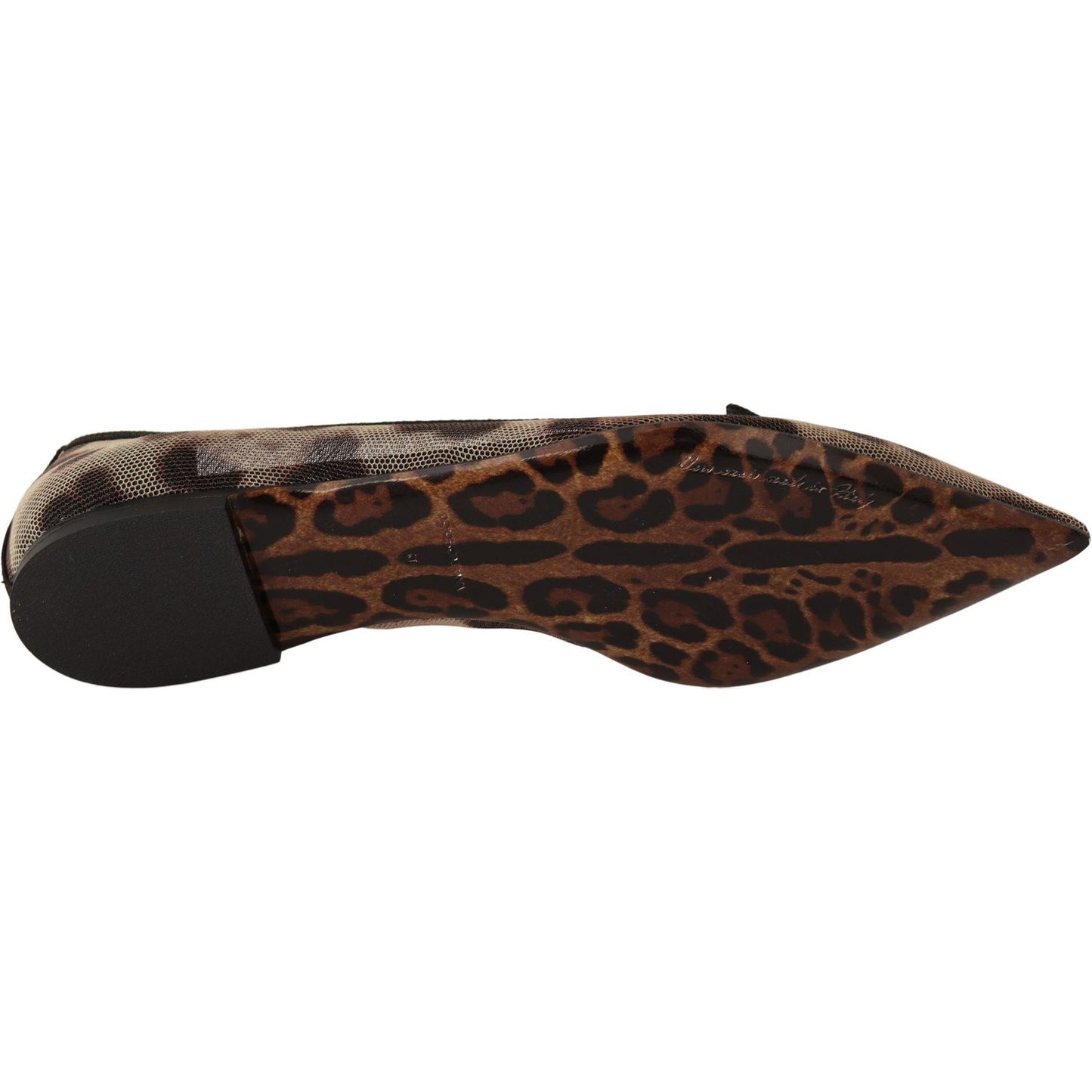 Dolce & Gabbana Elegant Leopard Print Flat Loafers WOMAN LOAFERS Dolce & Gabbana