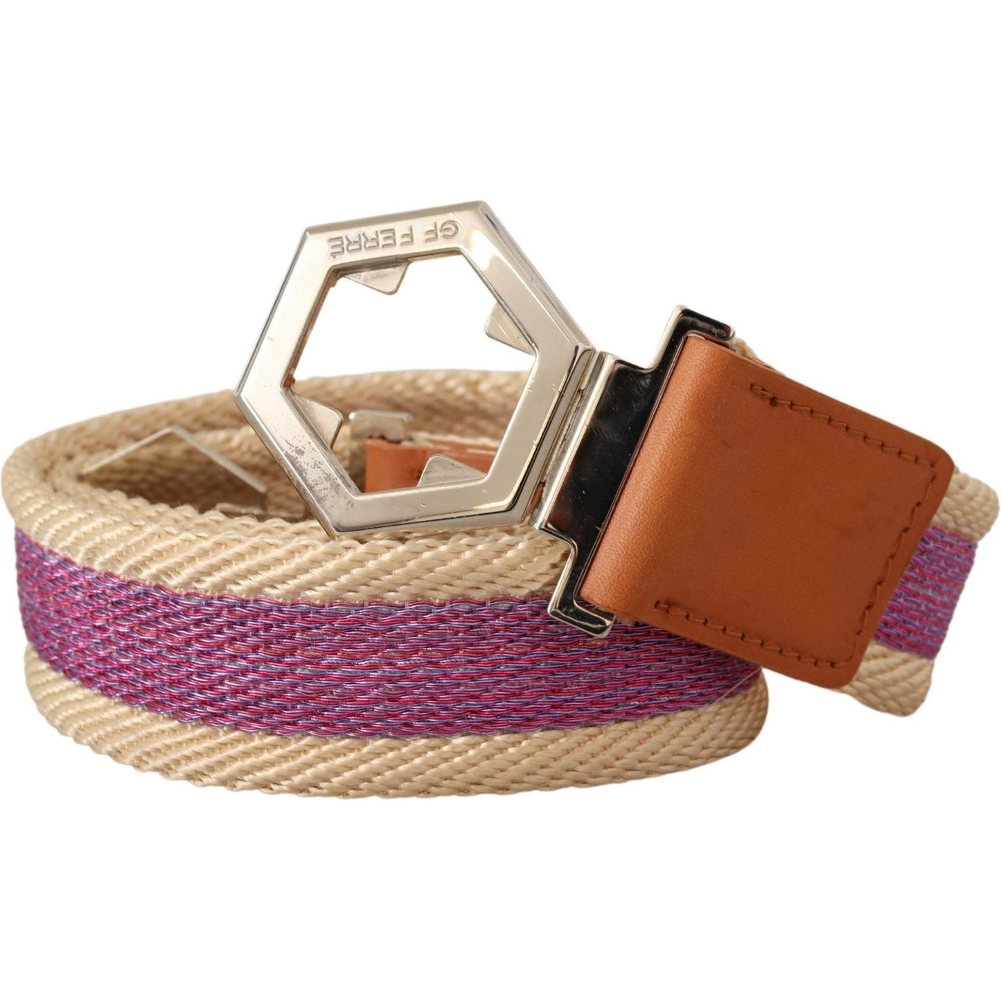 GF Ferre Elegant Multicolor Leather Fashion Belt WOMAN BELTS GF Ferre