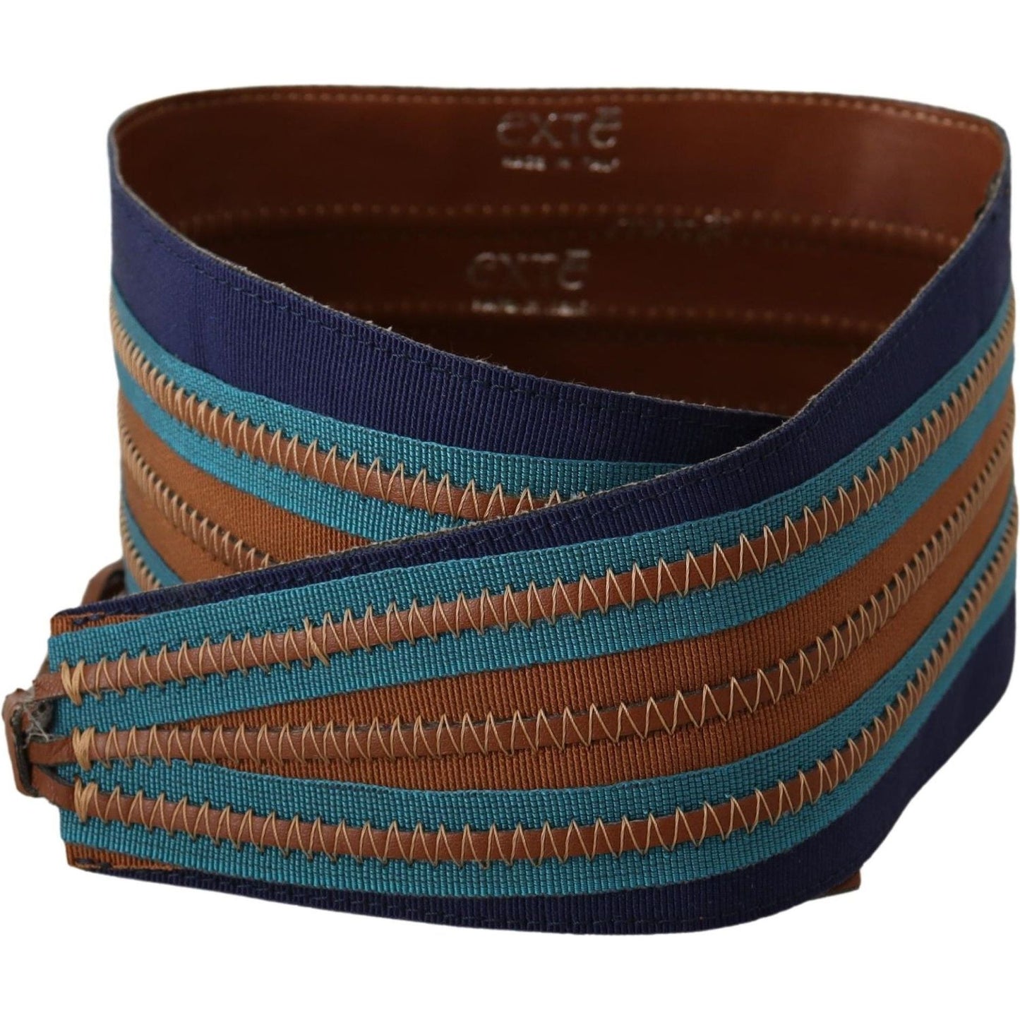 Exte Elegant Multicolor Leather Waist Belt WOMAN BELTS Exte