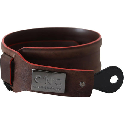 Costume National Dark Brown Genuine Leather Belt