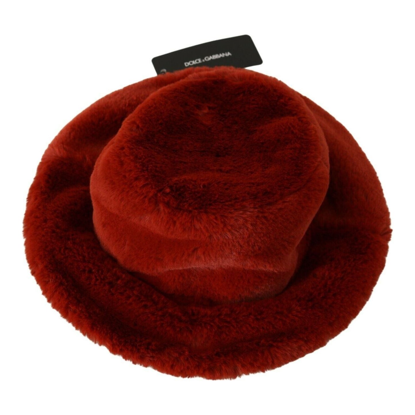 Dolce & Gabbana Elegant Red Bucket Cap with Logo Detailing Dolce & Gabbana