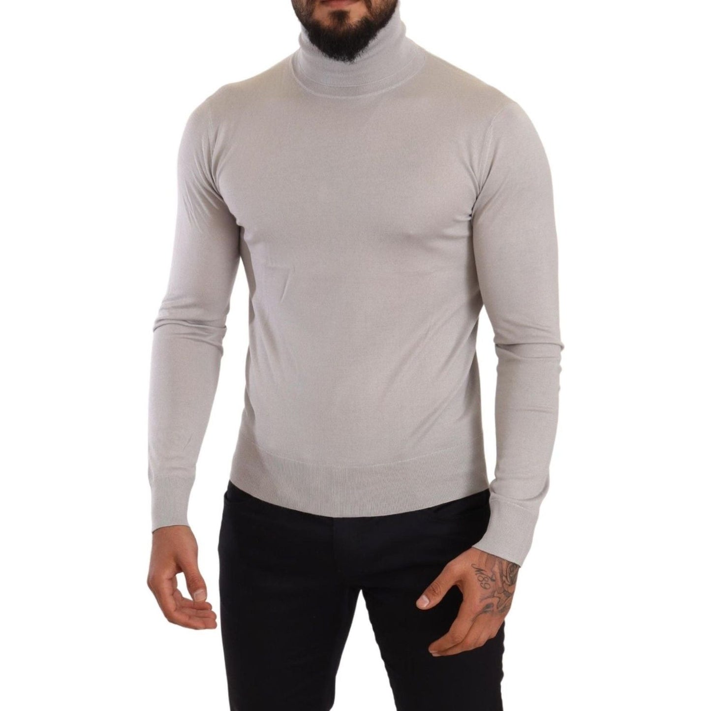 Dolce & Gabbana Elegant Cashmere-Silk Blend Turtleneck Dolce & Gabbana