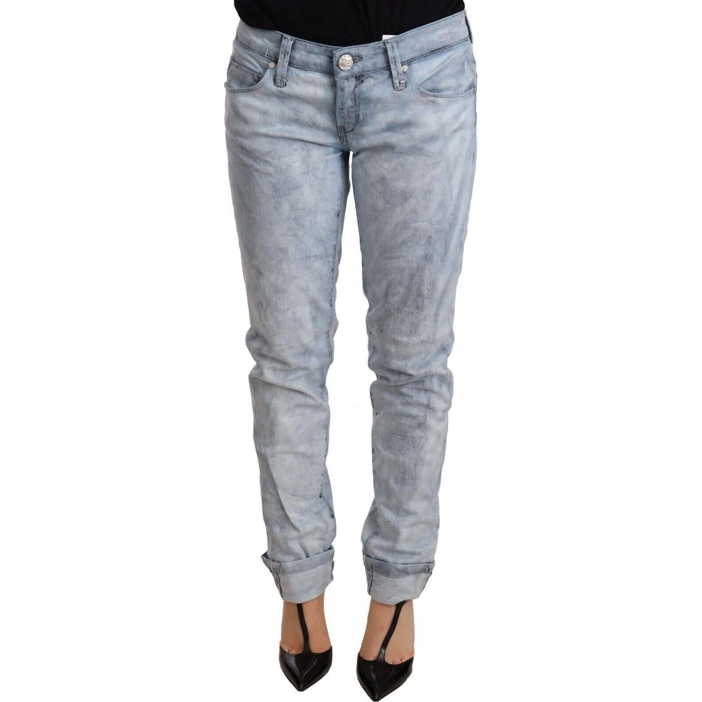 Acht Chic Light Blue Push Up Denim Jeans Jeans & Pants Acht