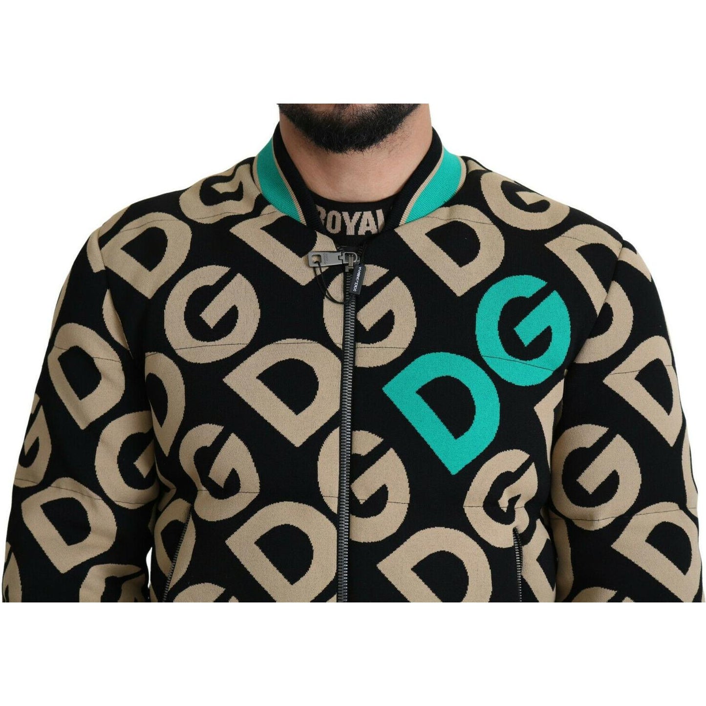 Dolce & Gabbana Iconic Printed Bomber Jacket – Exquisite Design Dolce & Gabbana