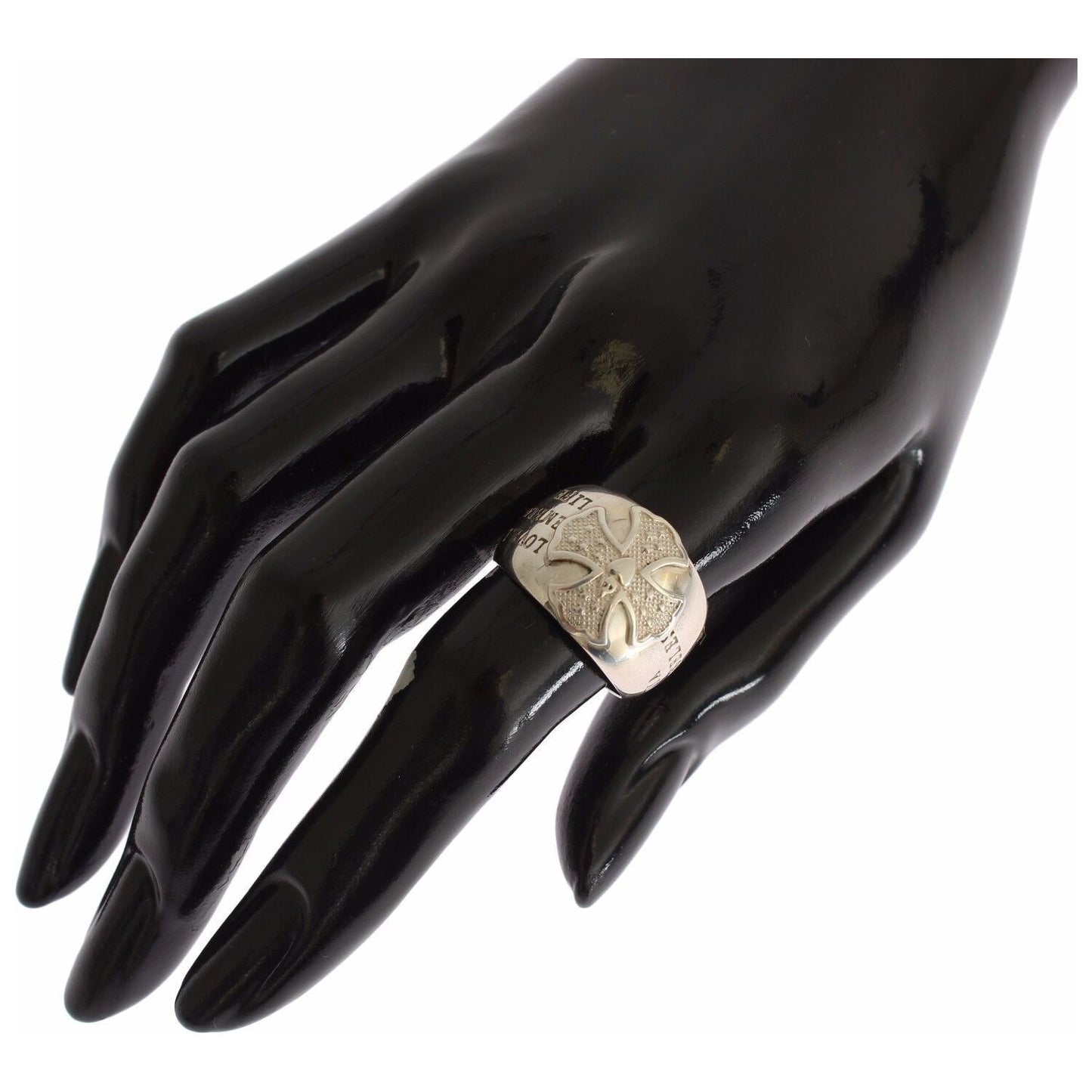 Nialaya Silver Cross Womens 925 Sterling Ring