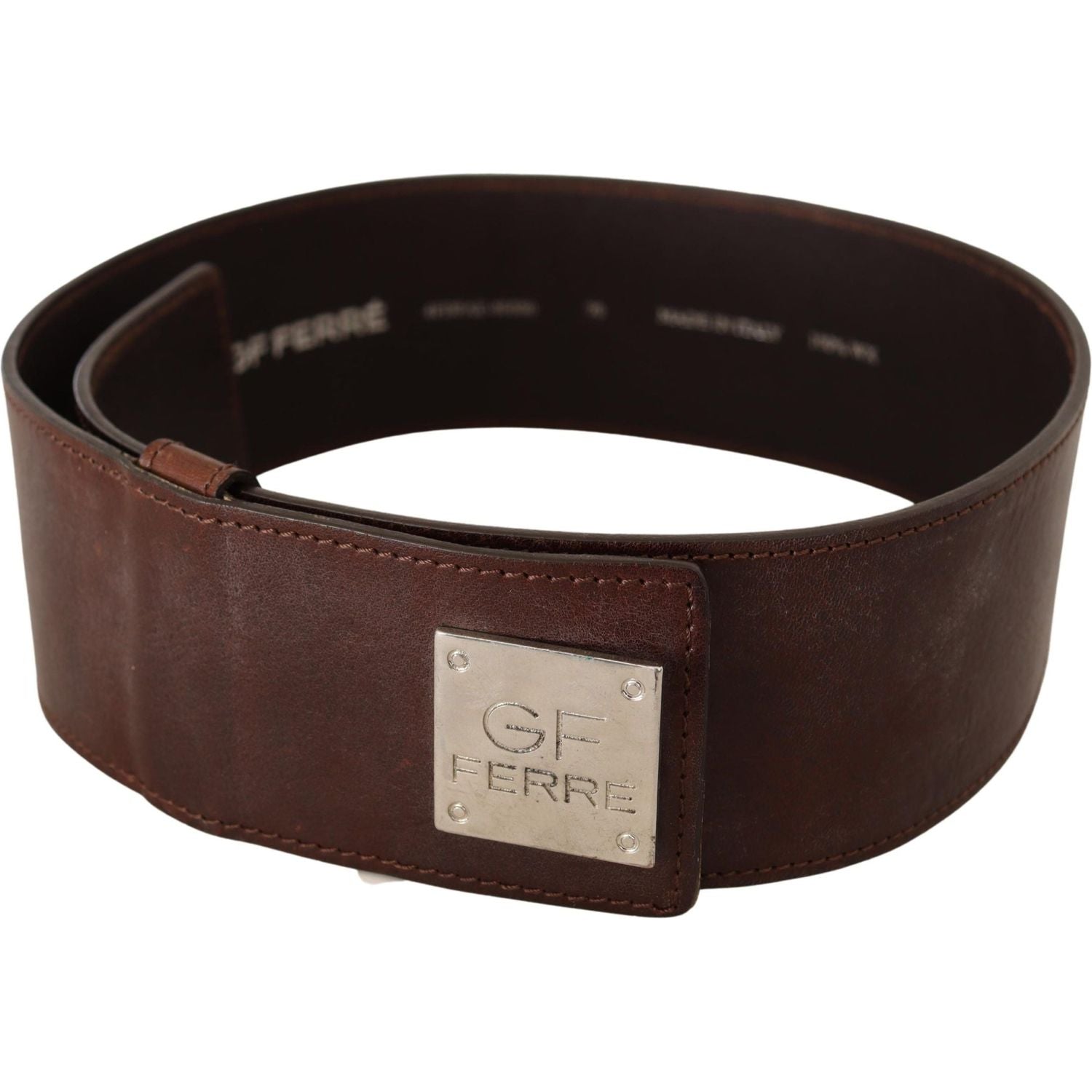 优雅黑色皮革时尚腰带